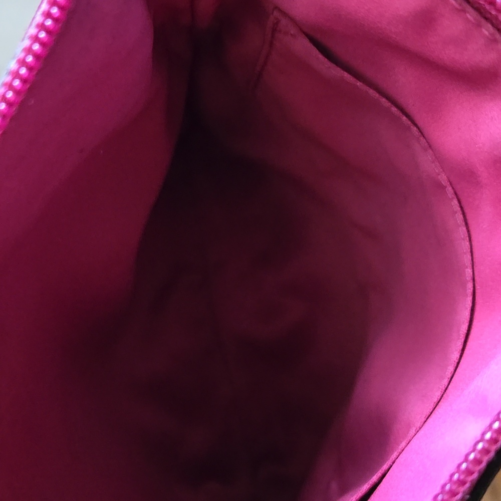 Coach Raspberry/fuchsia Python/snakeskin Embossed… - image 10